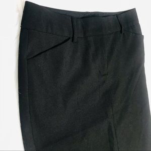 Express Mini Pencil Skirt Black Button Pockets Women's Size 0